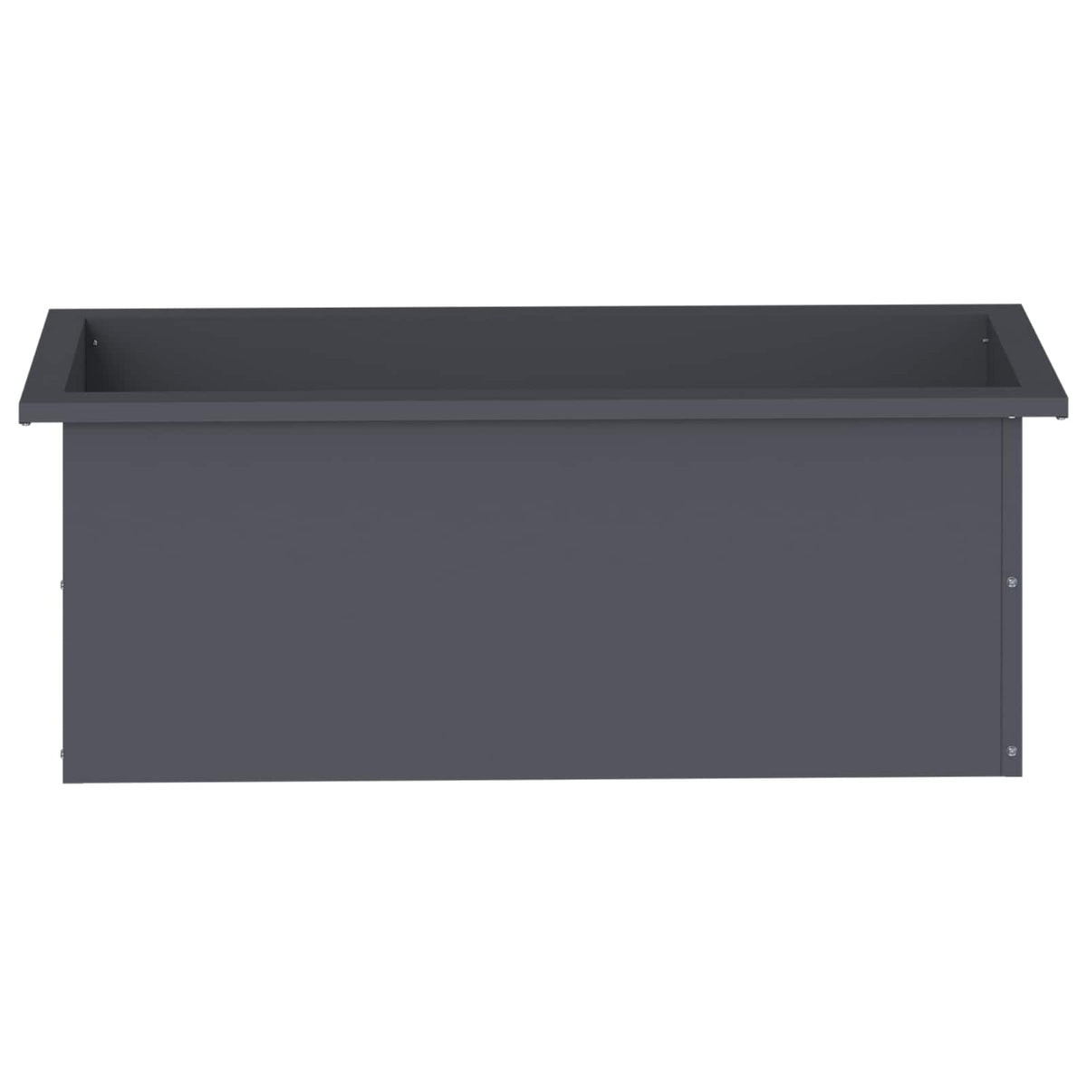 vidaXL Garden Planter with LED Antracite 30 x 80 x 30 cm Steel 6