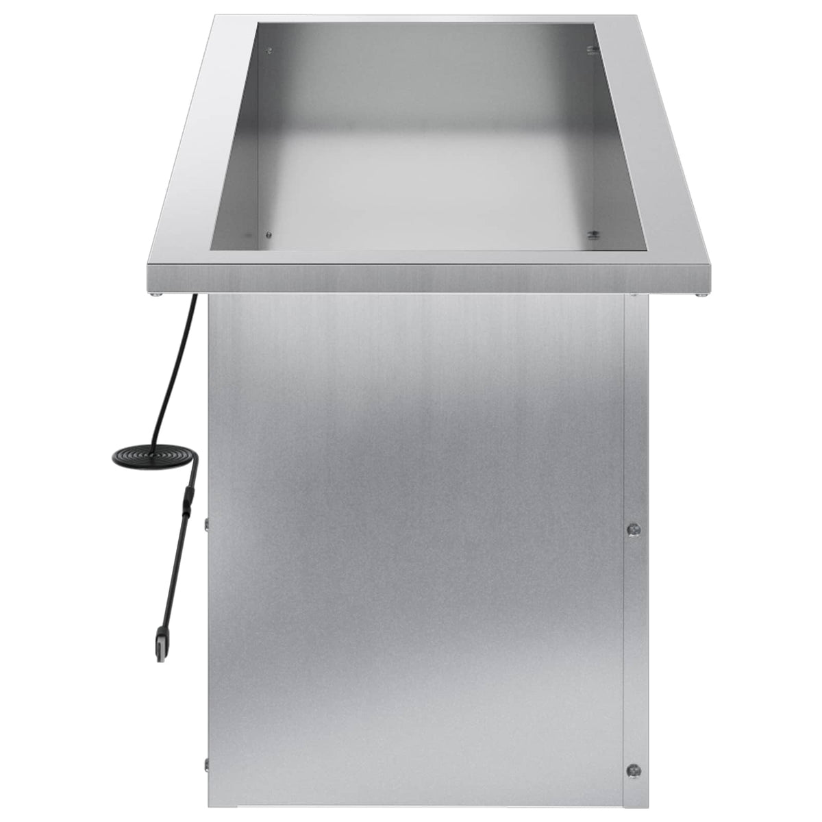 vidaXL Garden Planter with LED Silver 30 x 80 x 30 cm Galvanised Steel 6