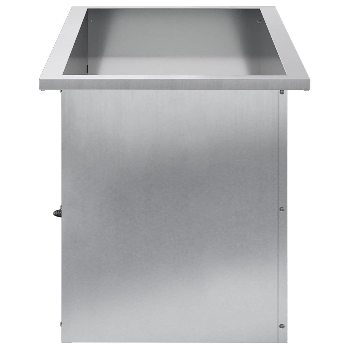 vidaXL Garden Planter with LED Silver 40 x 60 x 40 cm Galvanised Steel 6