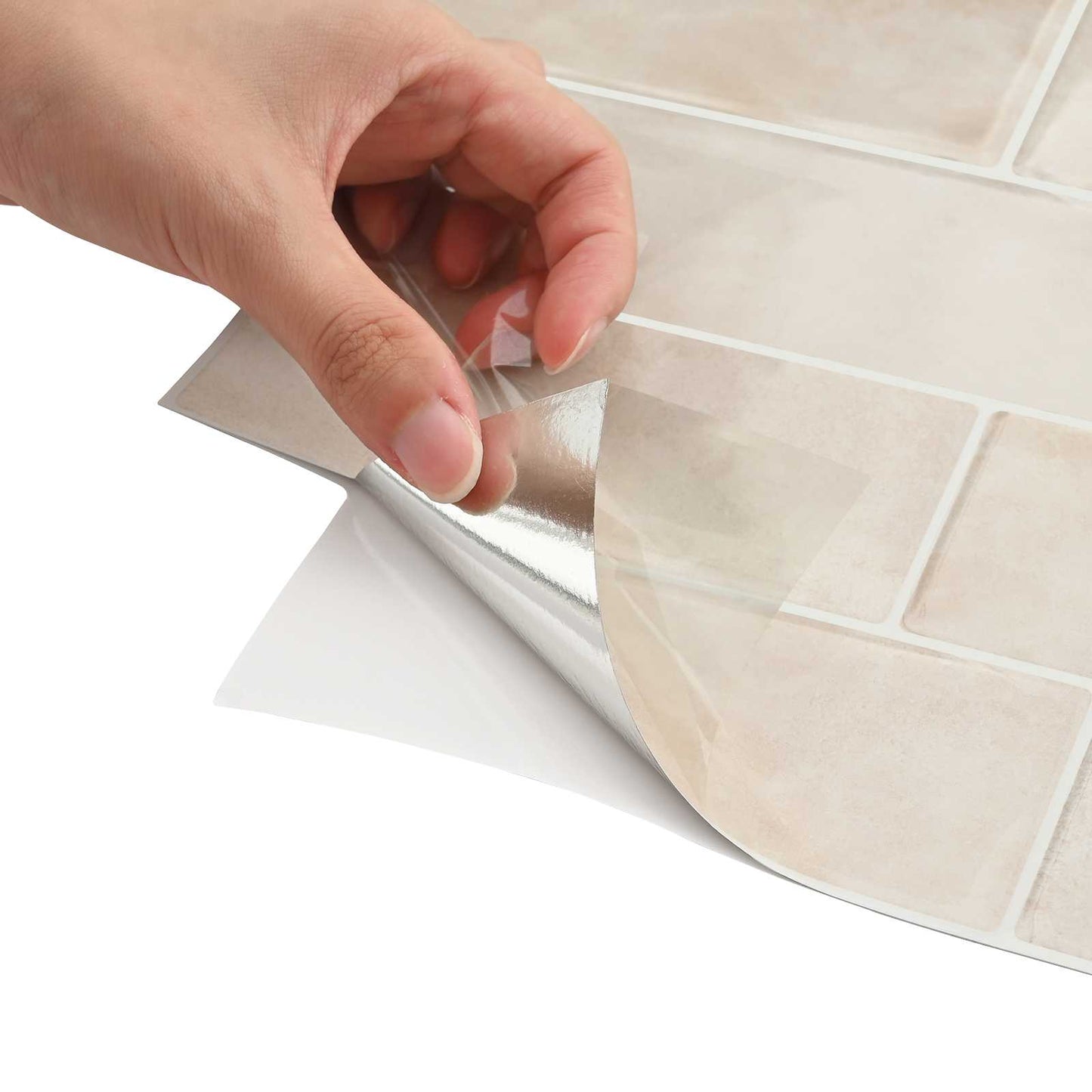 vidaXL Decorative Stickers 20 pcs Beige Marble 29 x 21 cm 6