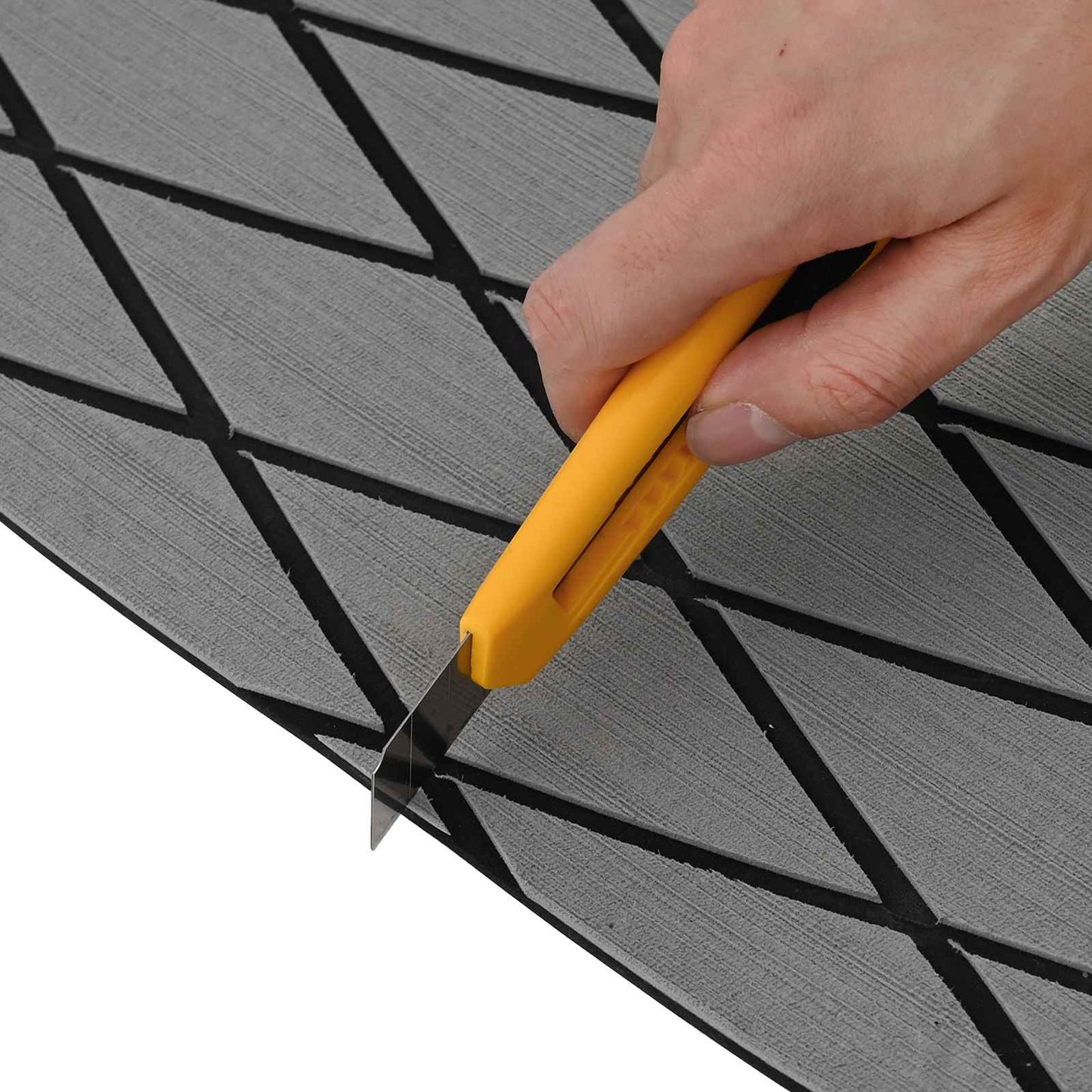 vidaXL Boat Mat Harlequin Light Grey and Black 190 x 70 cm EVA 6
