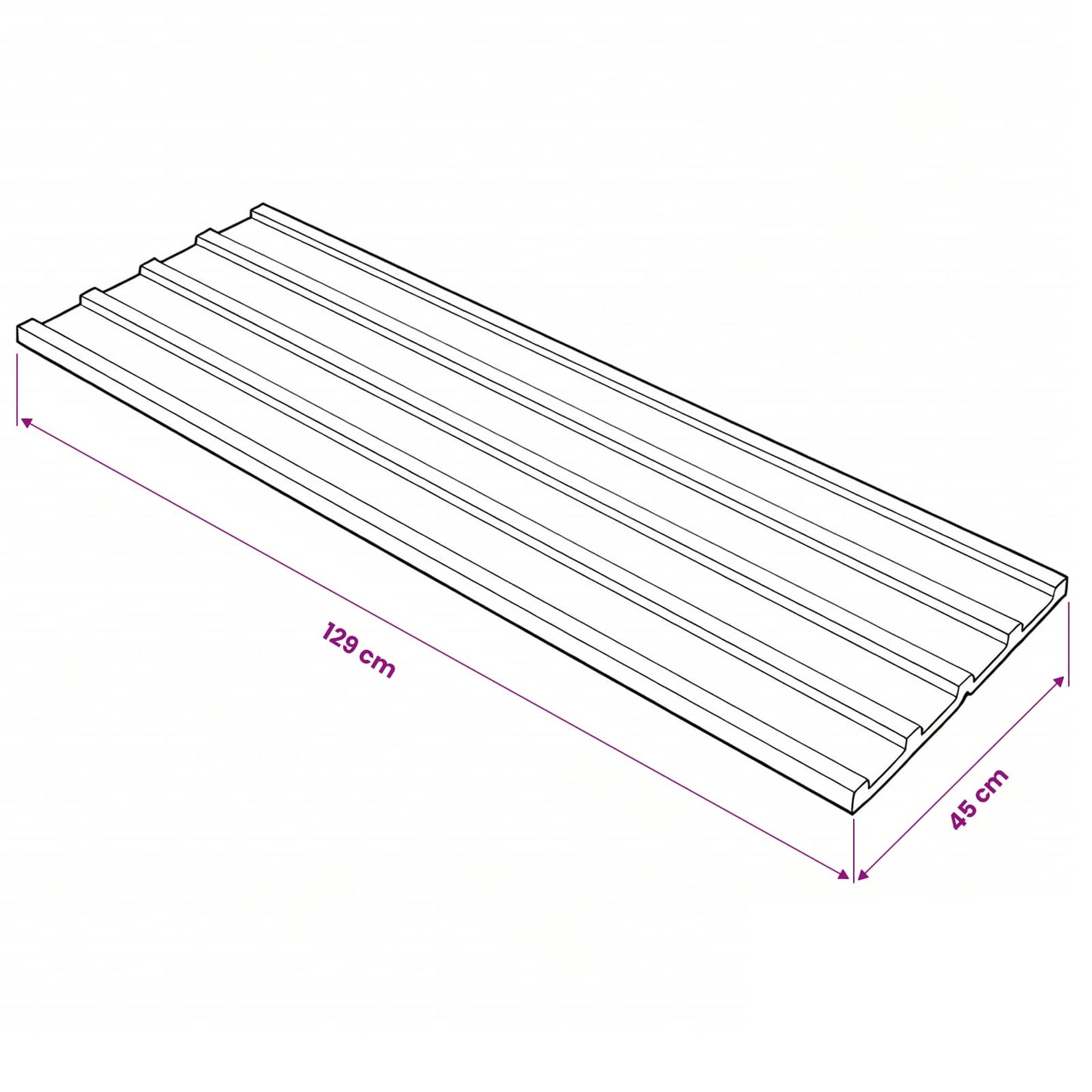 vidaXL Roof Panel 12 pcs Anthracite 129 x 45 cm Galvanised steel 5