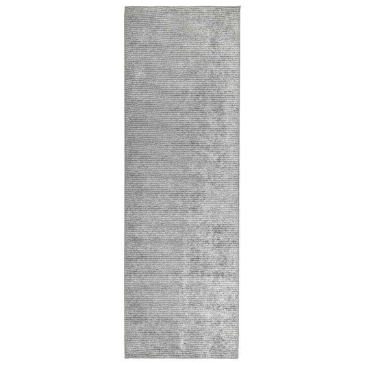 vidaXL Rug Grey 100 x 300 cm 100% Polyester 3 mm Washable 2