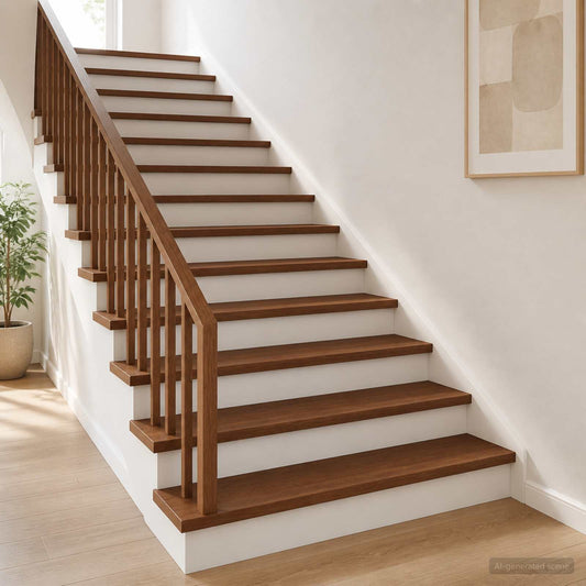 Stair Tread Solid Oak Wood Depth 30 cm 12 pcs Dark Brown 100 cm