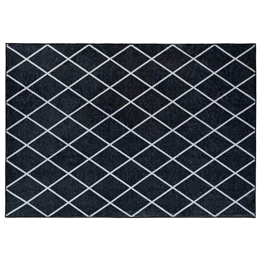vidaXL Rug ORIZ Black Diamond Pattern 160 x 230 cm 100% Polyester 2