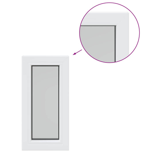 vidaXL Cellar Window Internal Colour White RISOR 35 x 40 cm 2