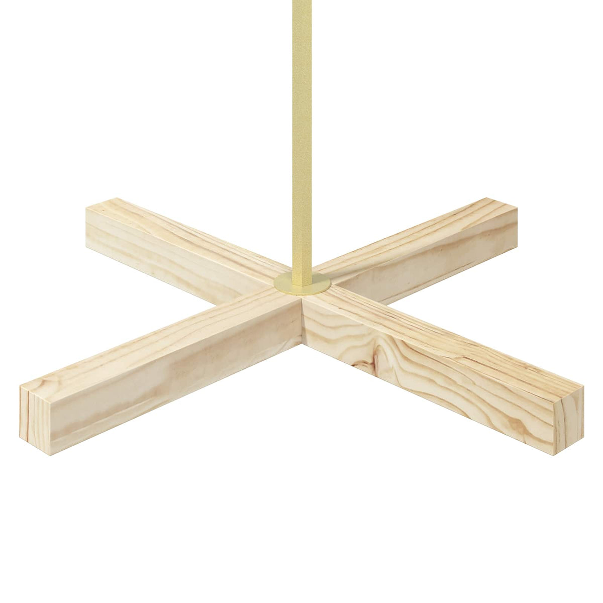 vidaXL Metal Christmas Tree with Rod Stand KUOPIO 210 cm Steel Gold 6