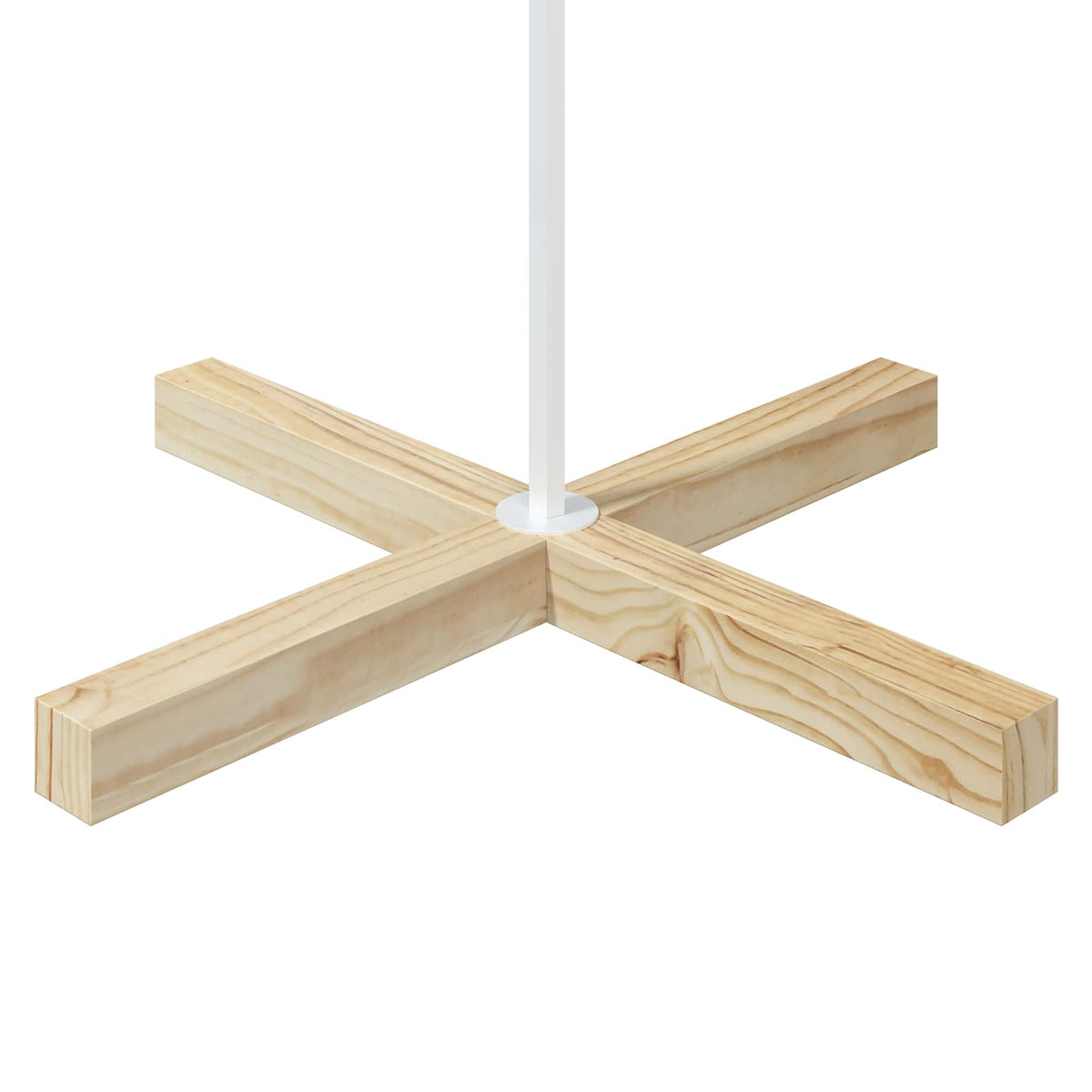 vidaXL Metal Christmas Tree with Rod Stand KUOPIO 210 cm Steel White 6