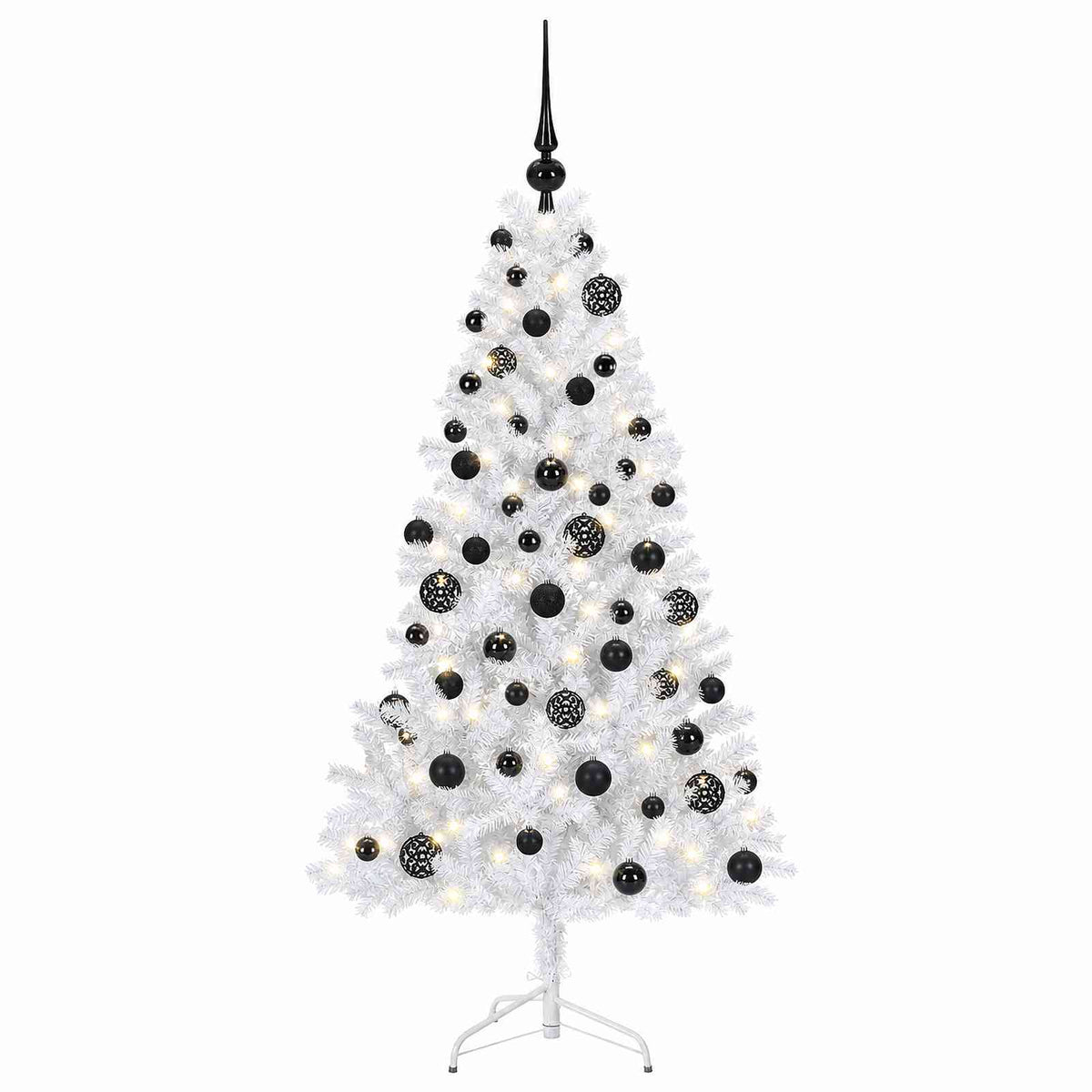 vidaXL Artificial Christmas Tree with Bauble 240 cm 300 LEDs 4
