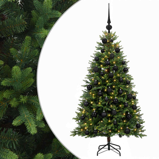 vidaXL Artificial Christmas Tree with Bauble 150 cm 150 LEDs 2
