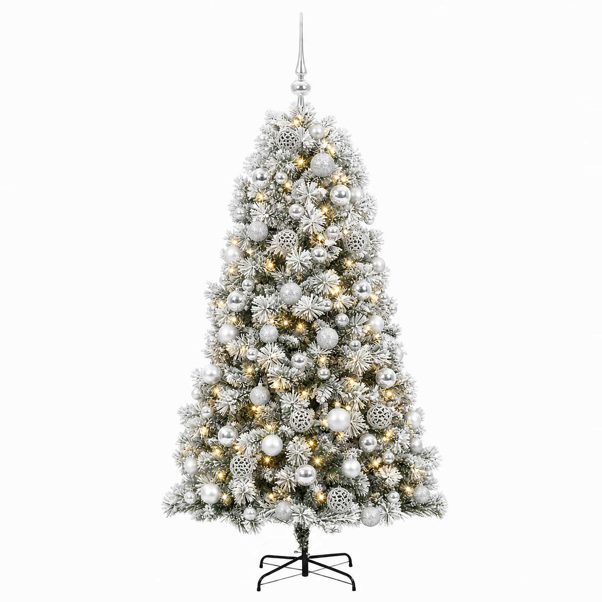 Artificial Hinged Christmas Tree Baubles LEDs