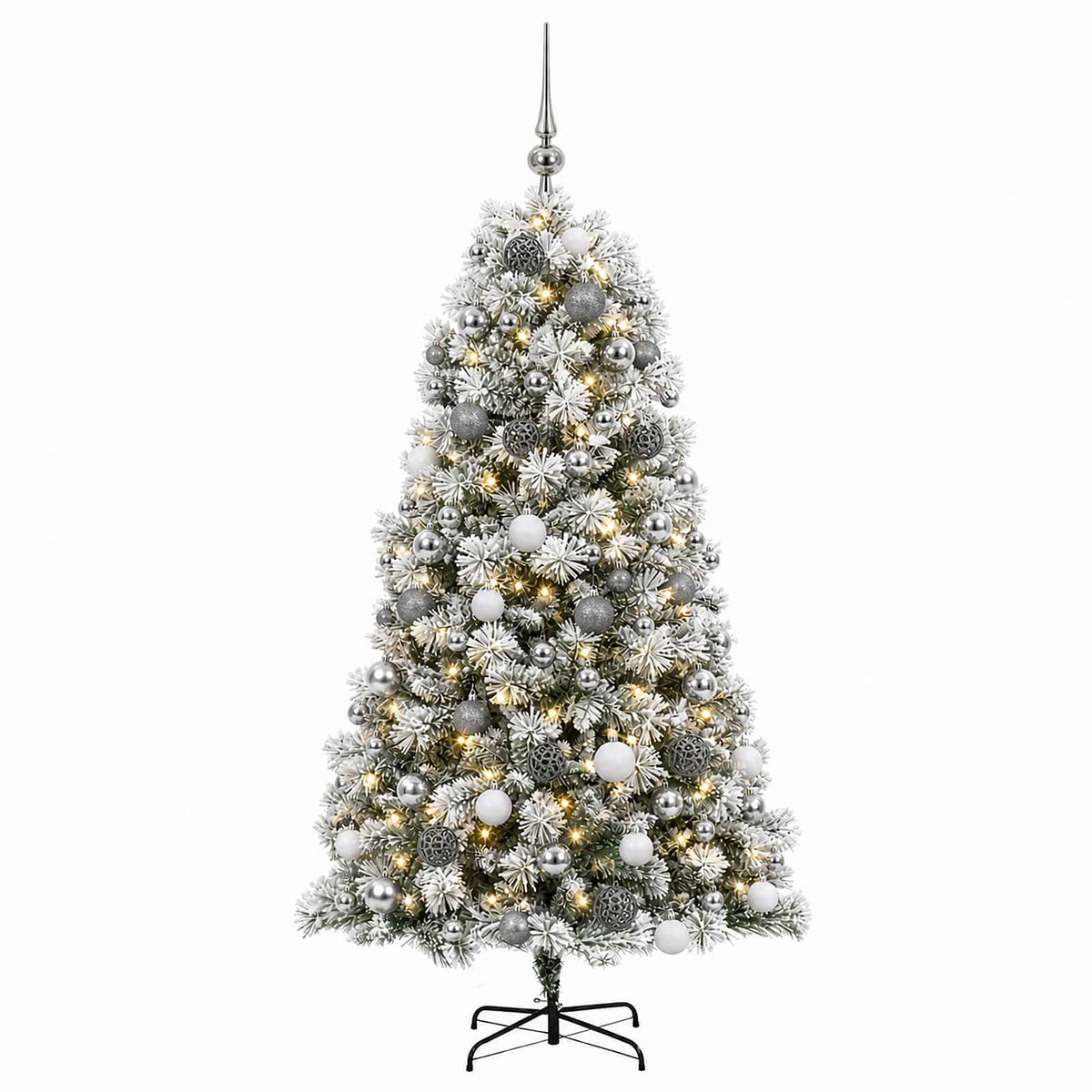 Artificial Hinged Christmas Tree Baubles LEDs