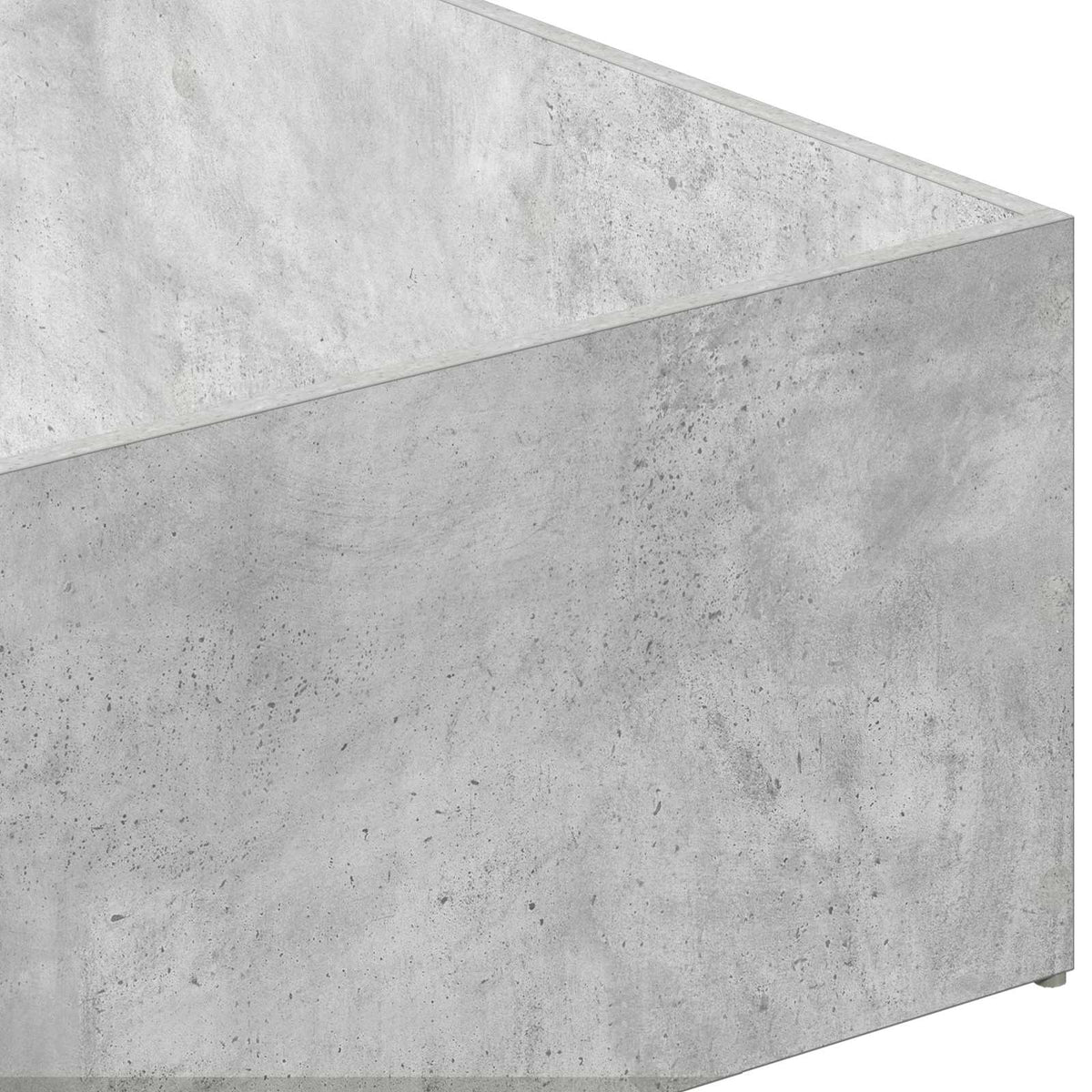 vidaXL Bed Surround for Adjustable Bed Base Concrete Grey 70 x 200 cm 6