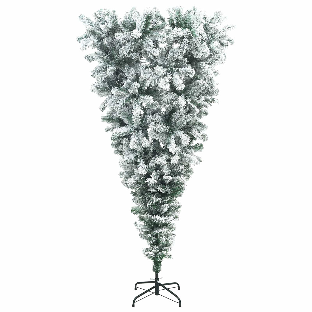 Christmas trees PVC, Steel Green and white 180 cm