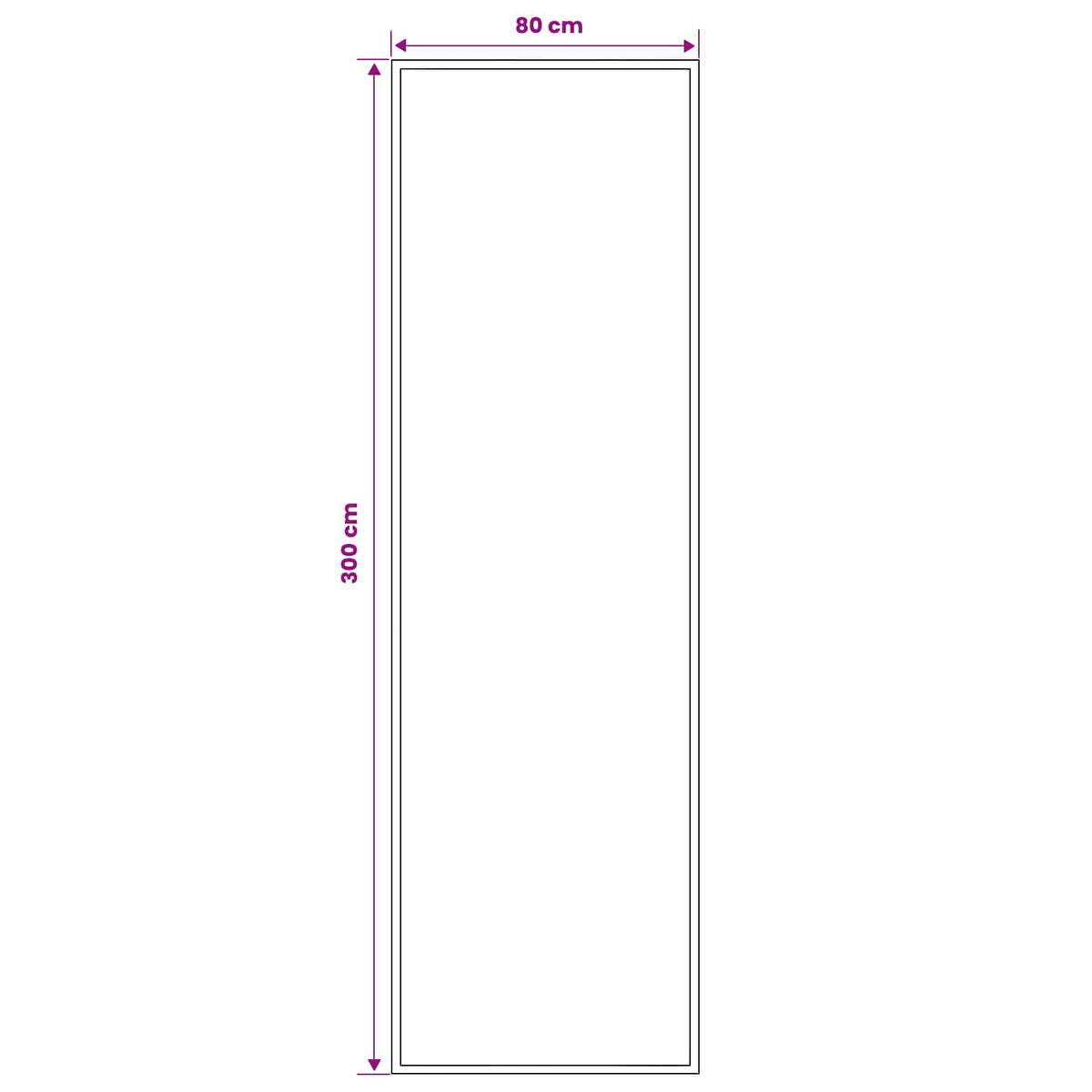 vidaXL Runner Rug FLORNES Woven Red 80 x 300 cm PP 7 mm 4