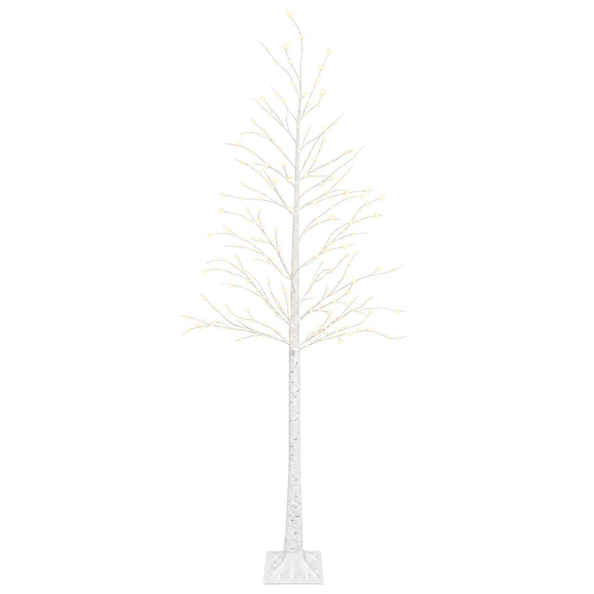 Birch Christmas Tree White 22 x 22 x Plastic 174 LEDs 240 cm Warm white