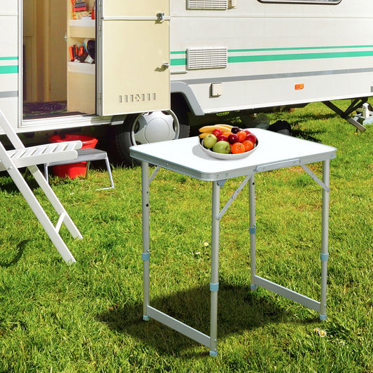 Outsunny Patio Foldable Picnic Table in Silver