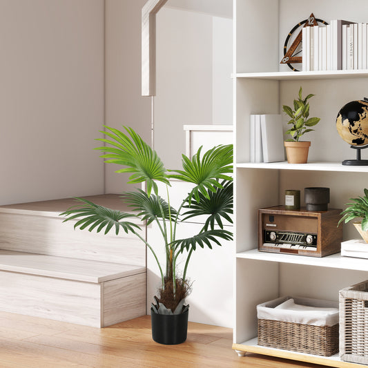 HOMCOM 94cm Artificial Palm Tree in Green