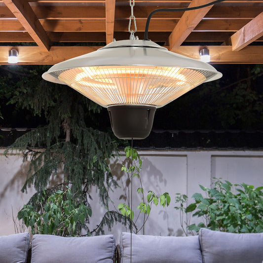 Outsunny 1500W Outdoor Heater in Silver