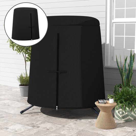 غطاء واقٍ لكرسي البيضة المعلق من Outsunny - مقاس 196 × 230 سم - لون أسود