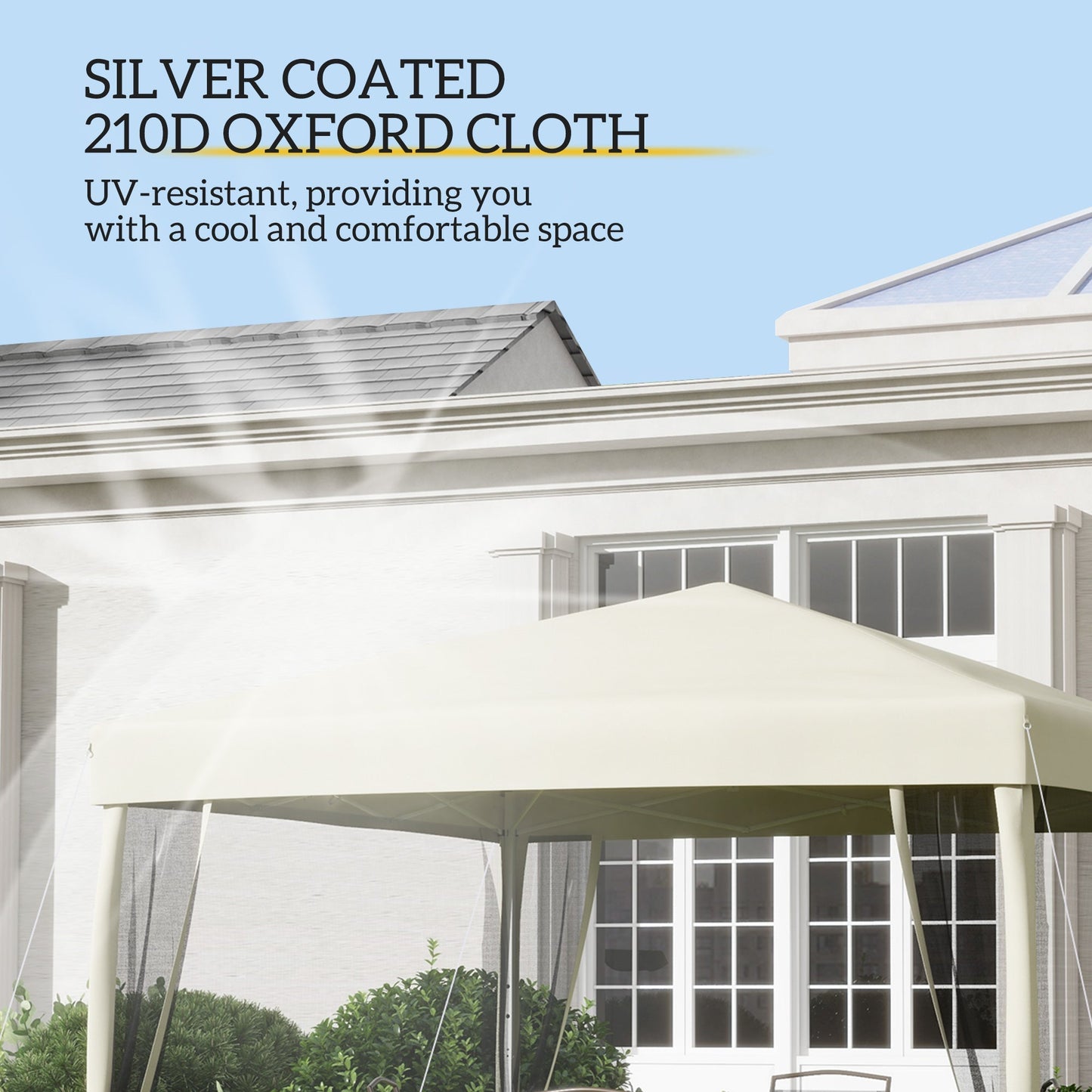Outsunny Pop Up Gazebo in Tan