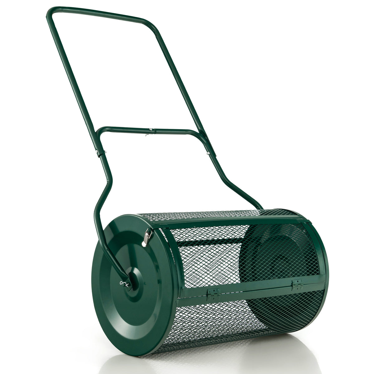 Ergonomic 2-in-1 Lawn Care Bundle: Deep Aerator Tool + U-Handle Compost Spreader for Fertile Soil