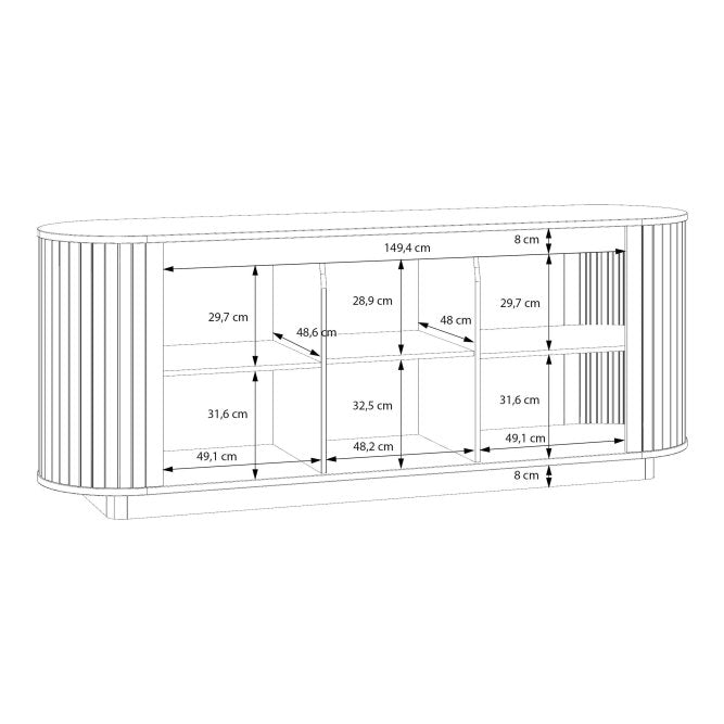 Chikuma Large Sideboard Cabinet 212cm