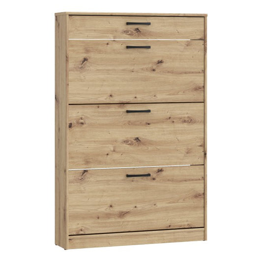 Niko 84cm 3 Tier Shoe Cabinet with Drawer (NIKD321) in Artisan Oak