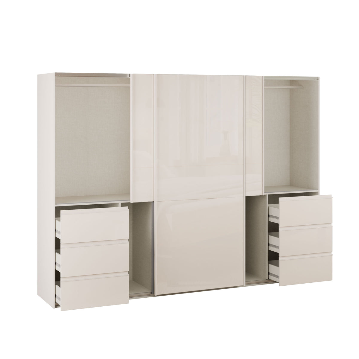 Winn II Sliding Door Wardrobe with Drawers 270cm