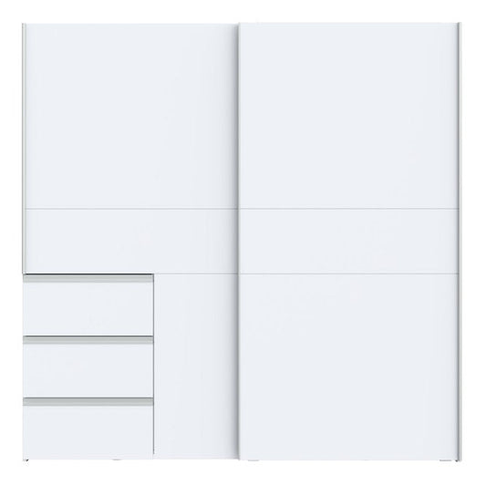 Winn II Sliding Door Wardrobe with Drawers 200cm
