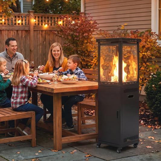Outsunny Gas Patio Heater in Black