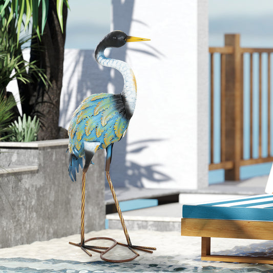 Outsunny Heron Garden Statue in Multi-colour