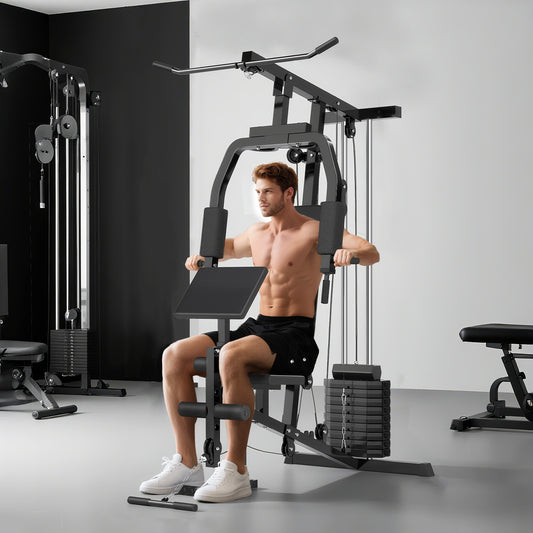 HOMCOM Multi Gym Equipment in Black