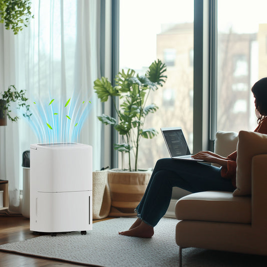 HOMCOM 20L Dehumidifier in White