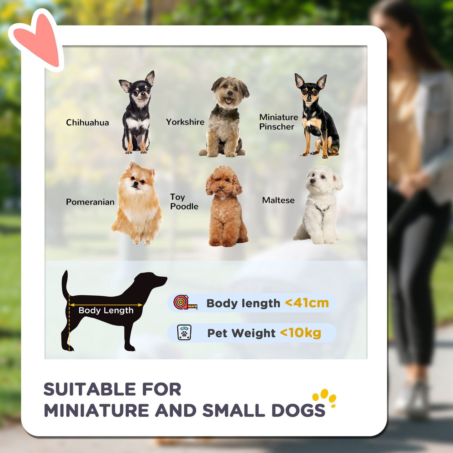 PawHut Dog Stroller Foldable Pet Pram, 3 Wheels Dog Pushchair with Brake, for Small Miniature Breeds, Cats, Red