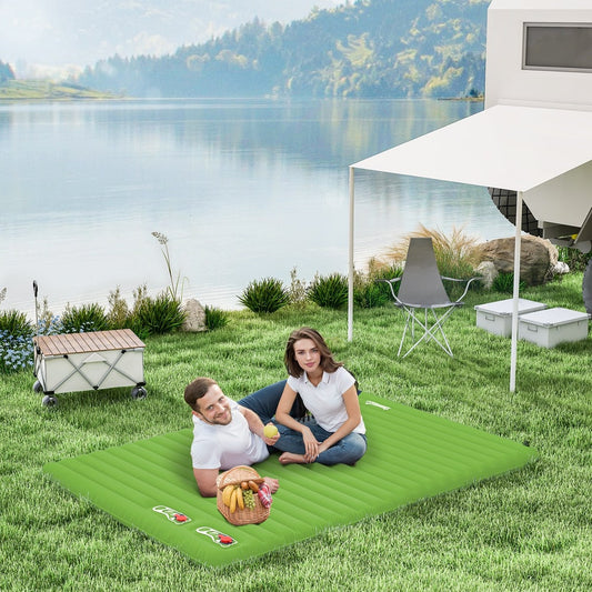 Outsunny 2 Person Camping Inflatable Mattress in Green
