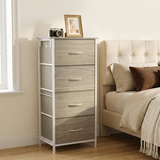 HOMCOM Chest of Drawers in a Natural Wood Finish