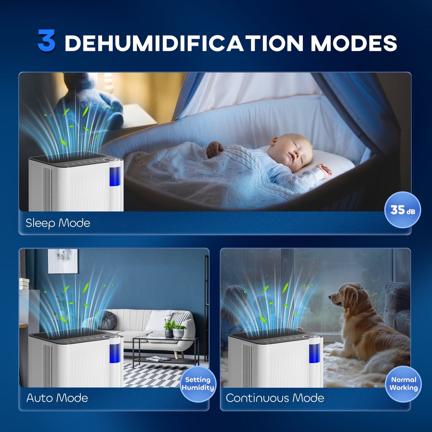 HOMCOM 12L/Day Dehumidifier, with Filter - White