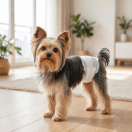 PawHut Dog Diapers Super Absorbent Leak-Proof Dog Nappies for Male Dogs Size S 30-48 cm Waist