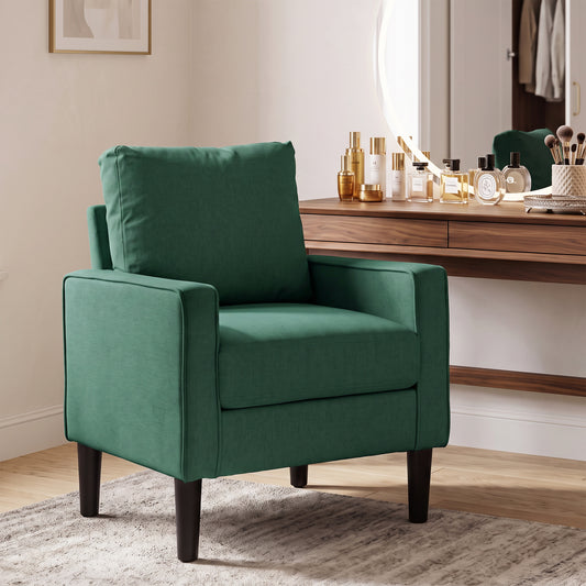 HOMCOM Accent Chair in Dark Green