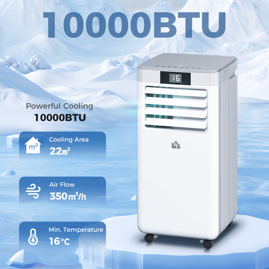 HOMCOM 10000 BTU Air Conditioning Unit in White