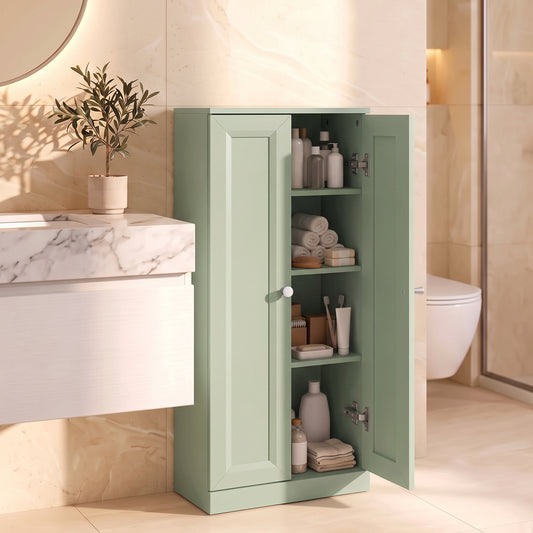 HOMCOM Narrow Bathroom Cabinet in Green