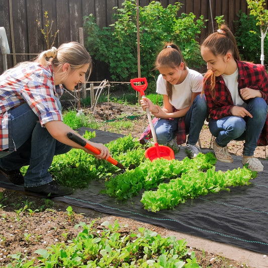 Outsunny غشاء تحكم في الحشائش شديد التحمل بطول 2 متر × 100 متر، غشاء حماية من الأعشاب الضارة للمناظر الطبيعية وممرات القيادة والحصى والعشب الصناعي، أسود