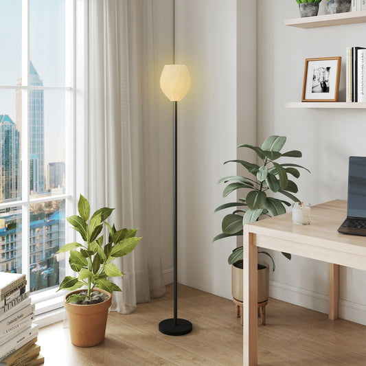 HOMCOM Flower Floor Lamp in White