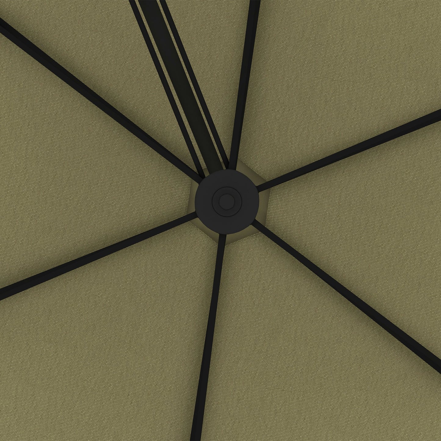 Outsunny 3(m) Solar LED Cantilever Parasol - Beige