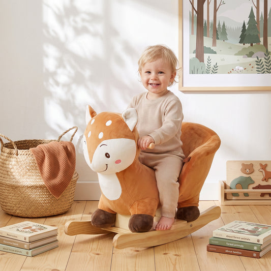 AIYAPLAY Rocking Horse in Brown