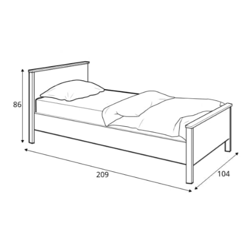 Story SO-08 Bed with Mattress