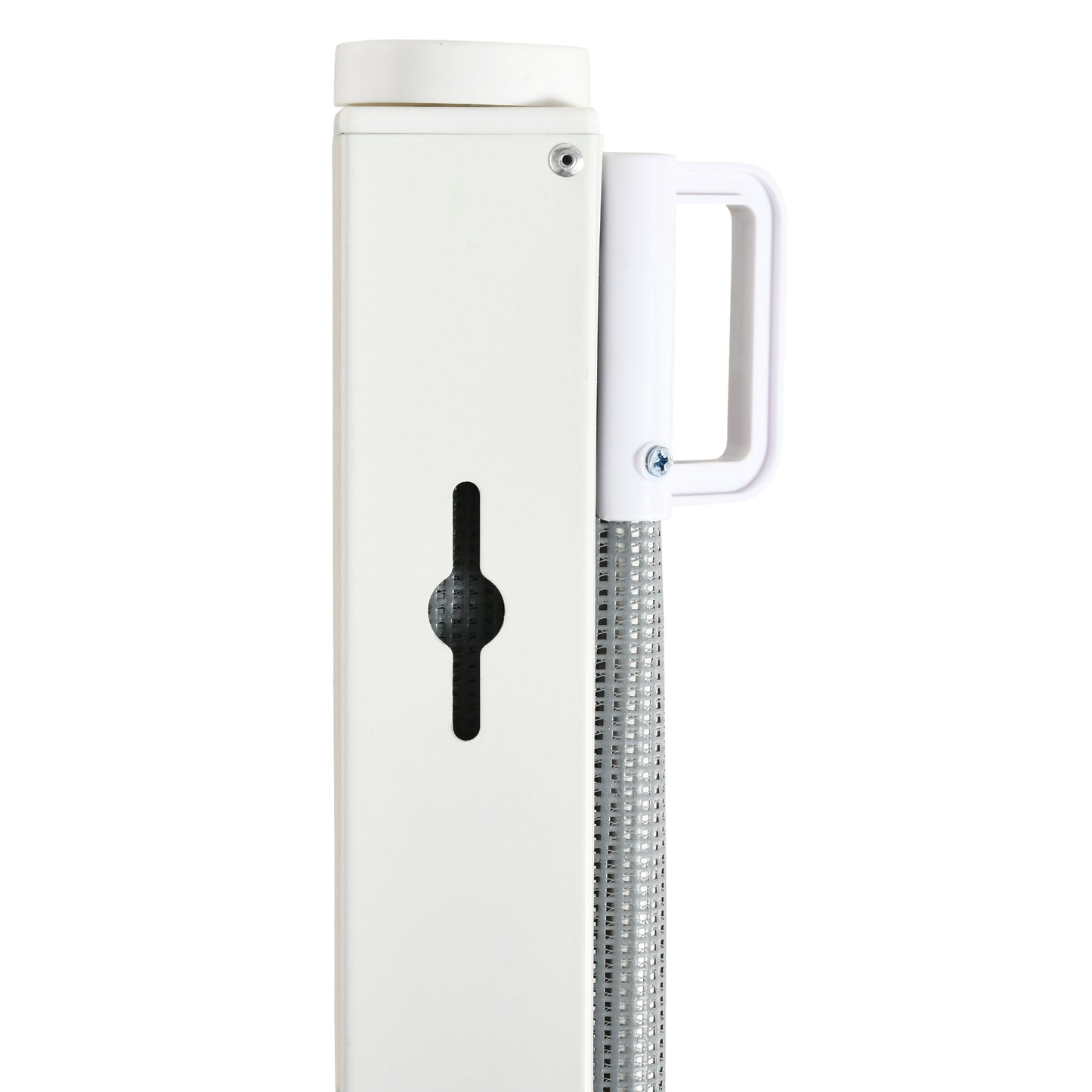 PawHut Retractable Stair Gate for Dogs, Pet Mesh Safety Gate Extends up to 115cm for Doorways Indoor- Grey