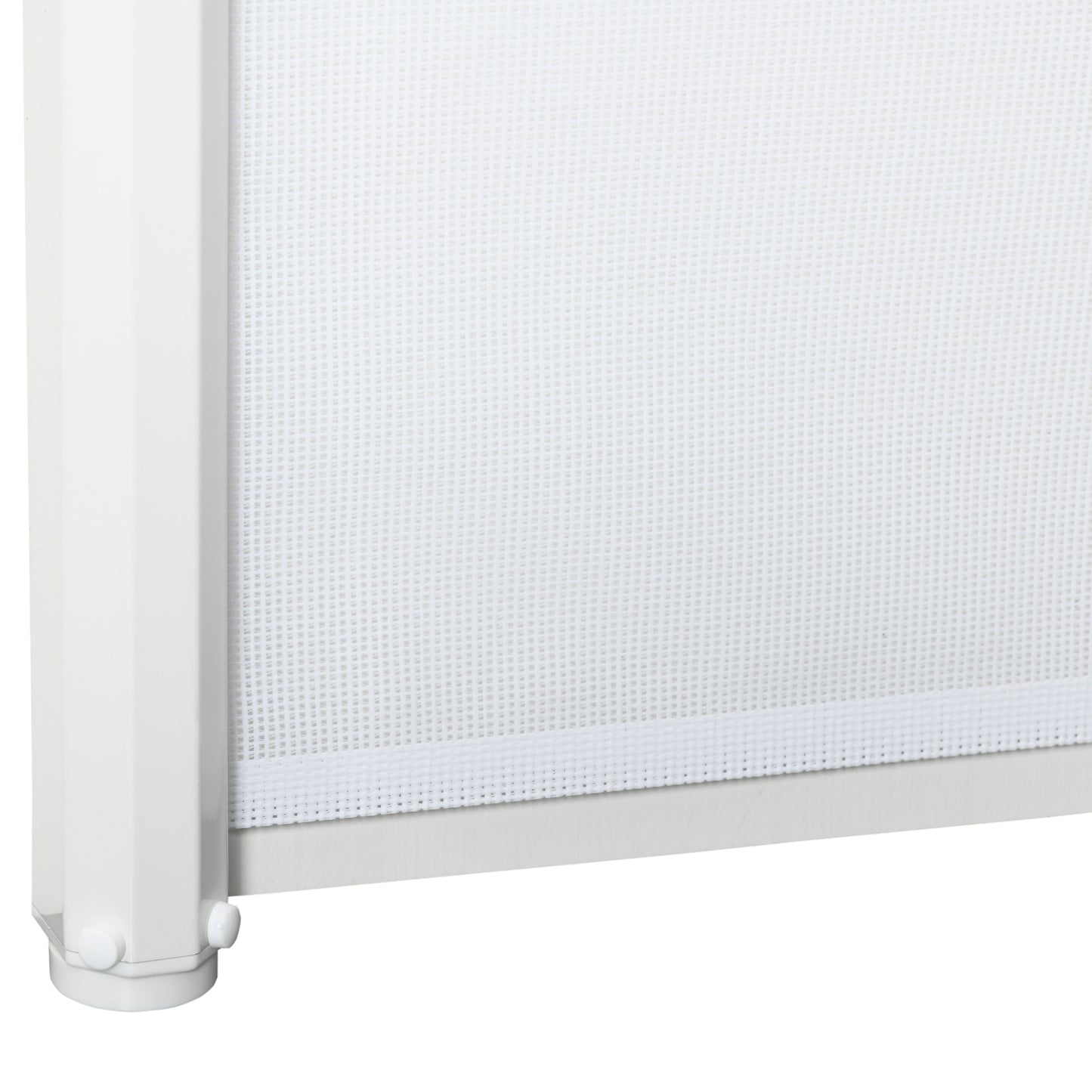 PawHut Retractable Stair Gate, Dog Pet Barrier, for Doorway, Staircase, Hallway - White