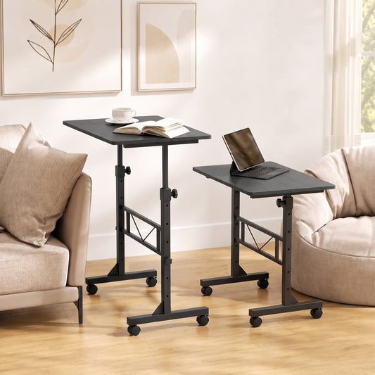 HOMCOM Overbed Table in Black
